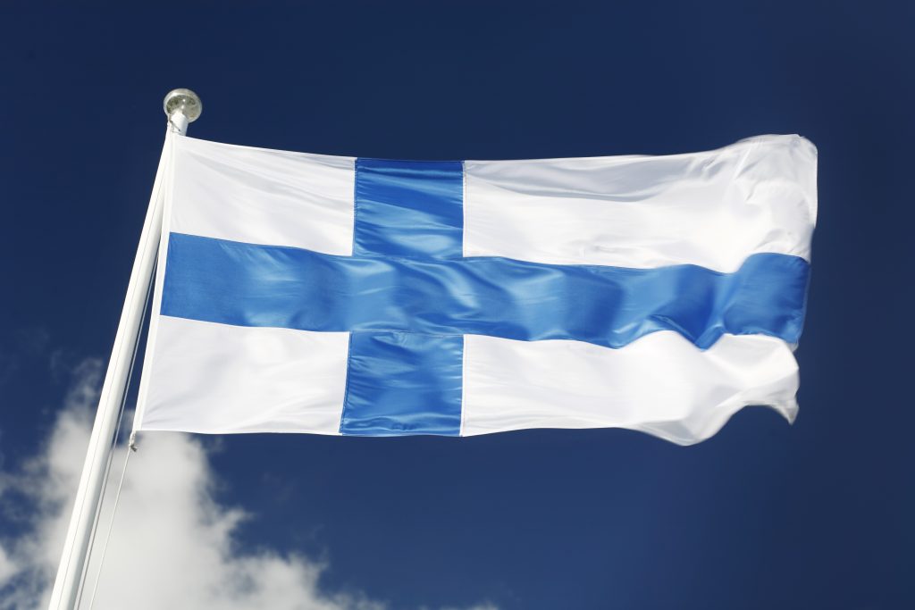 zdjęcie flaga Finlandii